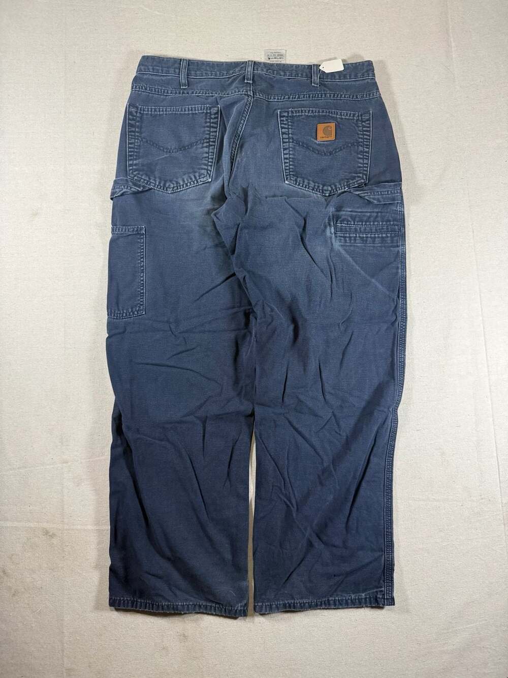 Carhartt Loose Fit Carpenter Work Pants Navy Blue 36x30